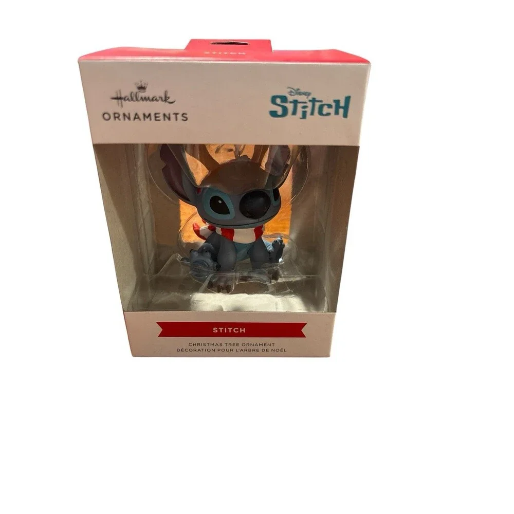 Hallmark Disney Stitch with Antlers Christmas Tree Holiday Ornament *New